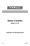 Baldor Series 5 Inverter NEMA 4X Specifications