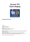 Medion LCD COLOR MONITOR Operating instructions