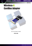 CNET Wireless-G CardBus Adapter CWC-800 Specifications