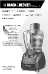 8-Cup FOOD PROCESSOR PROCESADOR DE ALIMENTOS