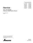 Amana MVH140W Service manual