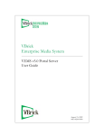 VBrick Systems ENTERPRISE MEDIA SYSTEM V5.0 User guide