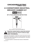 Chicago Electric 96035 Operating instructions