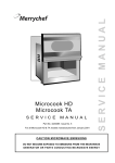 Merrychef HD1025 Service manual