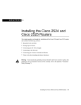 Cisco 2524 - Router - EN User guide