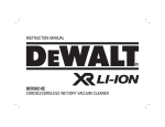 DeWalt DCV582-XE Instruction manual