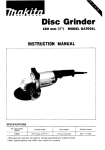 Makita GA700lL Instruction manual