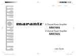Marantz MM7055 User guide