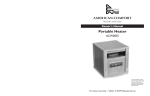 American Comfort Worldwide ACW0035 Owner`s manual