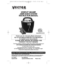 Vector START-IT 450 AMP JUMP-START SYSTEM Instruction manual