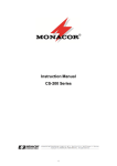 Monacor CS-1CH Instruction manual