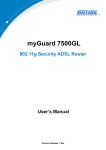 Billion myGuard 7500GL User`s manual