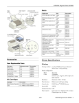 Epson 875DCS - Stylus Photo Color Inkjet Printer Specifications