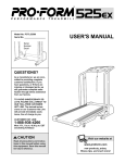 ProForm PCTL52580 User`s manual