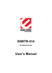 Encore ENRTR-514 User`s manual