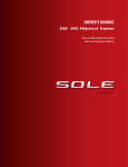 CyClone Elliptical Trainer Owner`s manual