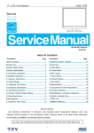 AOC 177S Service manual