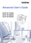 Brother DCP-8155DN User`s guide