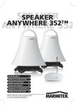 Marmitek SPEAKER ANYWHERE 352 User manual