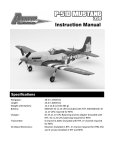 Ares P-51D Mustang 350 Instruction manual