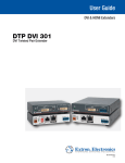 Extron electronics DTP DVI 301 User guide
