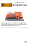 Rail King NW-2 Operating instructions