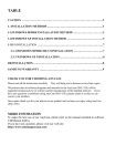 Table of Contents