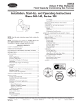 Carrier 58MXB Operating instructions