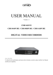 Capture CDR 0820VDE User manual