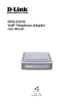 D-Link DVG-2101S User manual