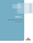 RAD Data comm MPW-1 Specifications