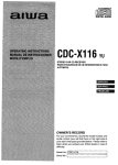 Aiwa CDC-X116 Operating instructions
