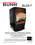 Bunn SLCA-7 Service manual