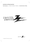 Zenith P50W38P Operating instructions