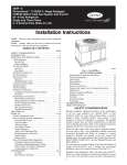 Carrier Performance 48VR-A Instruction manual