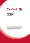 ViewSonic VA2406m-LED User guide