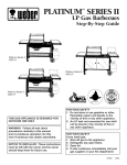 Weber PLATINUM SERIES 2 3400 NG Owner`s manual