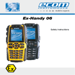 Ecom Instruments Ex-Handy 05 Specifications