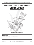 MTD 769-04095 Operator`s manual
