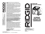 RIDGID OF25135A Operator`s manual