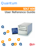 Quantum Tape Drive SDLT 600A User manual