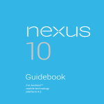 Google Nexus 10 Manual