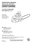 Craftsman 315.341300 Operator`s manual