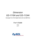 ZyXEL Communications GS-1124A User`s guide