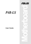 Asus P4B-LS User guide