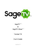 SageTV STP-HD200 User`s guide