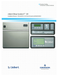 Emerson Liebert Deluxe System/3 DE Installation manual