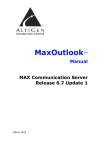 MaxOutlook Manual