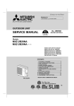 Mitsubishi Electric MXZ-2B20NA Service manual