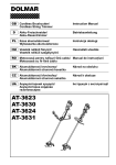 Dolmar AT-3623 Instruction manual